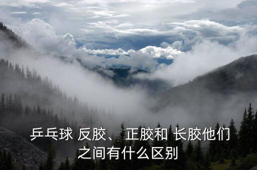 乒乓球拍反膠正膠長(zhǎng)膠的區(qū)別,乒乓球膠粒長(zhǎng)短參比一比