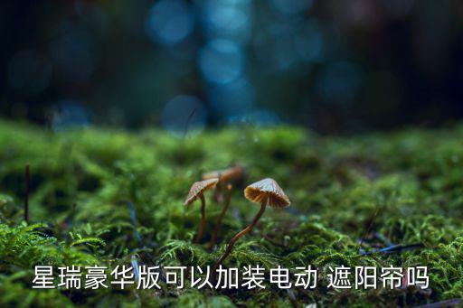 星瑞豪華版可以加裝電動(dòng) 遮陽(yáng)簾嗎