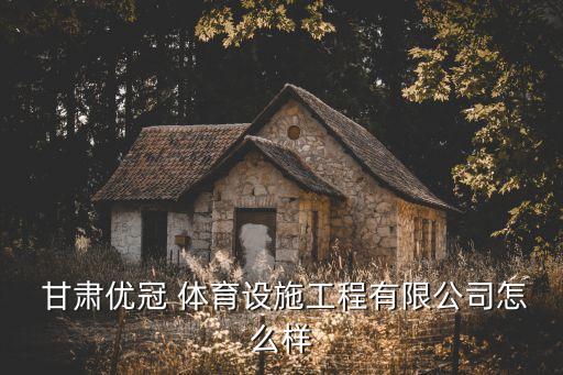  甘肅優(yōu)冠 體育設施工程有限公司怎么樣