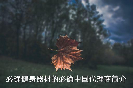 必確健身器材的必確中國(guó)代理商簡(jiǎn)介